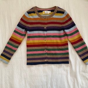 Mini Boden sparkly Christmas cardigan, size 4-5